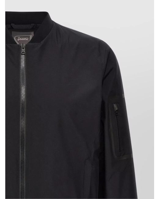 Herno Blue Padded Bomber Jacket for men