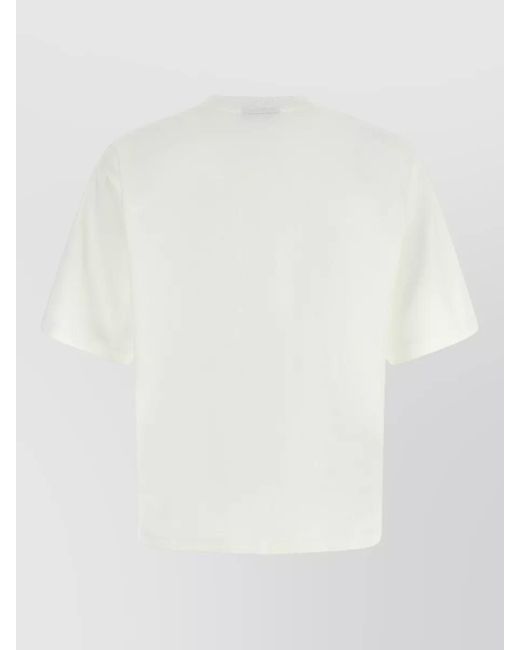 DSquared² Blue Logo Jacquard T-Shirt Crew Neck Pocket for men