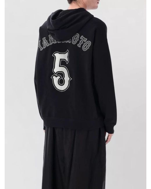 Y-3 Blue Elite 5 Hooded Sweatshirt Oversized Cut for men