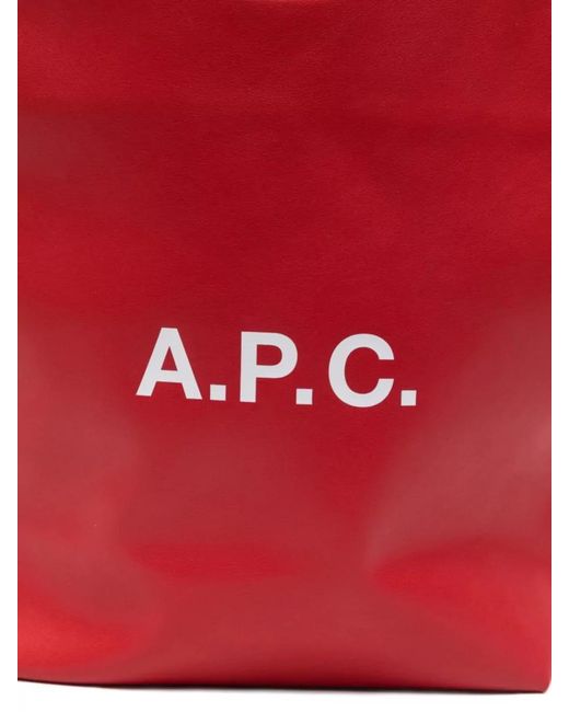 A.P.C. Red Ninon Small Shoulder Bag