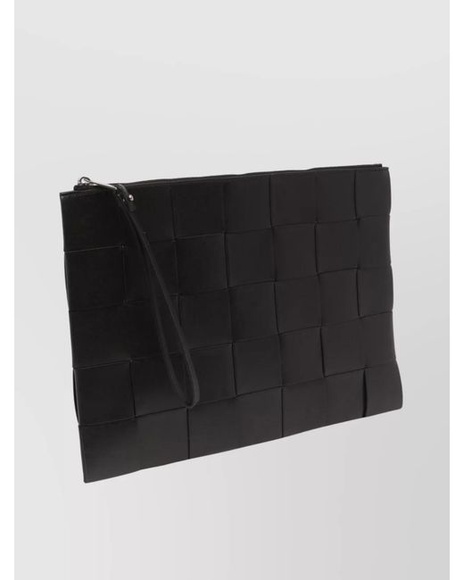 Bottega Veneta Black Leather Clutch Bag for men
