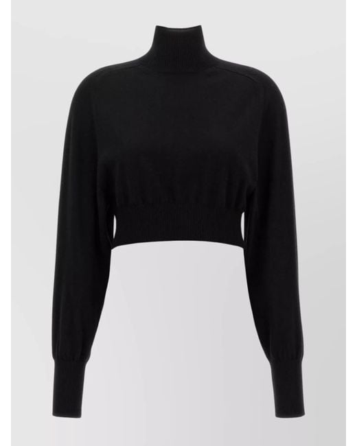 Sportmax Black Wool Turtleneck Jumper