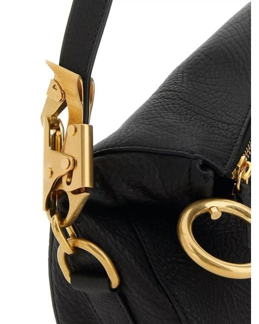 Burberry Black Small Leather Shoulder Bag
