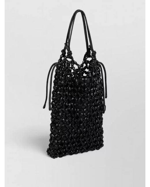 Staud Black Na Crystal Beach Bag