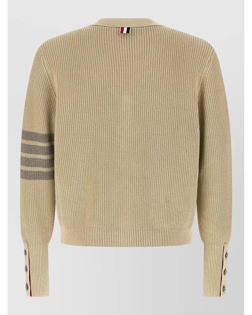 Thom Browne Natural Cotton Cardigan for men