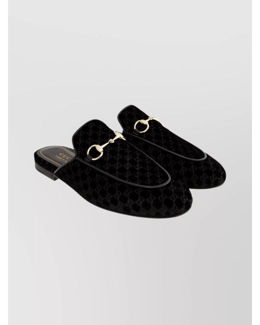 Gucci Black Princetown Slippers