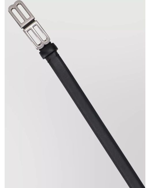 Balenciaga White Leather Belt for men