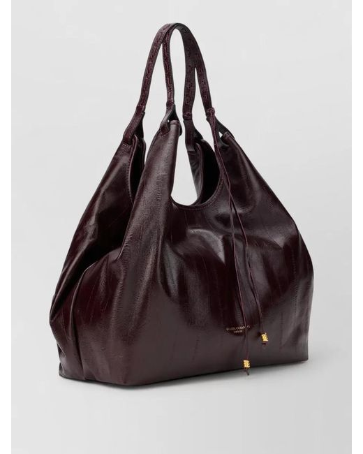 Gianni Chiarini Brown Leather Shoulder Tote Bag Large Capacity