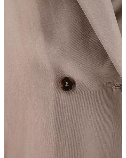 Alysi Natural Silk Blazer Double Breasted Shawl Lapel