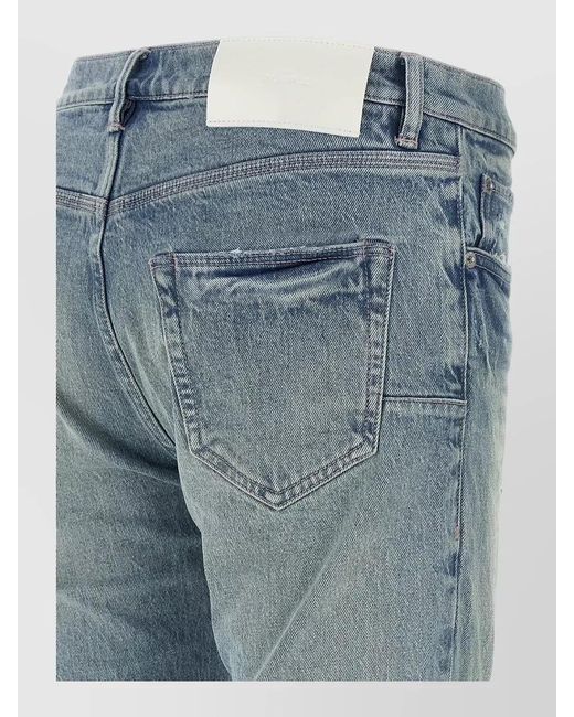 Purple Blue P001 Repairs Denim Jeans Belt Loops for men