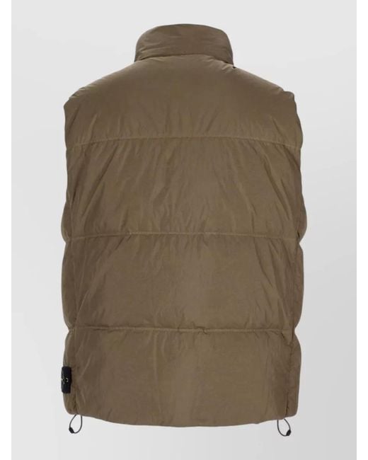 Stone Island Green Down Puffer Jacket for men