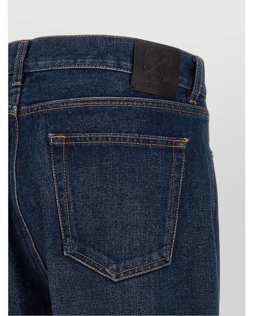 Off-White c/o Virgil Abloh Blue Denim Straight-Leg Jeans for men
