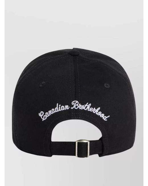DSquared² Black Baseball Cap for men