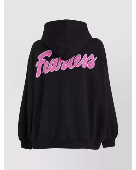 Versace Black Cotton Hoodie Sweatshirt