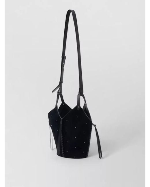 Isabel Marant White Tampa Mini Shoulder Bag Leather Suede