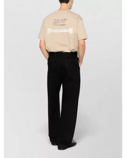 Givenchy Natural Short Sleeve Crew Neck Printed Shirt for men