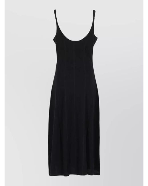 Our Legacy Black Scoop Neck Sleeveless Maxi Dress Soft Fabric