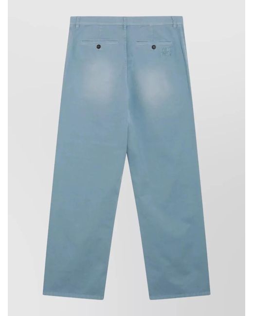 Miu Miu Blue Straight Trousers