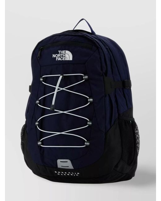 The North Face Blue Borealis Backpack With Front Bungee Cord for men