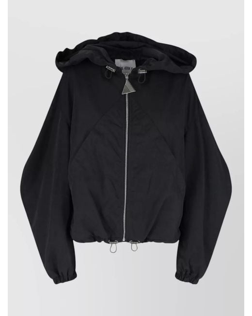 The Attico Black Bomber Jacket