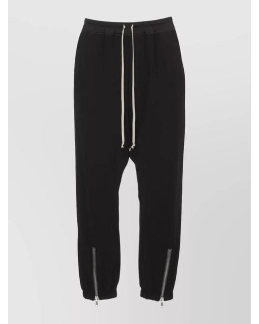 Rick Owens Black Straight Cargo Shorts for men