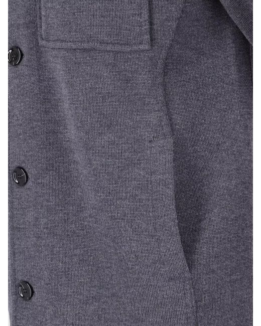 Lardini Blue Collared Jacket Long Sleeves Versatile Style for men