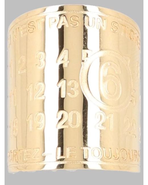 MM6 by Maison Margiela Metallic Logo Ring