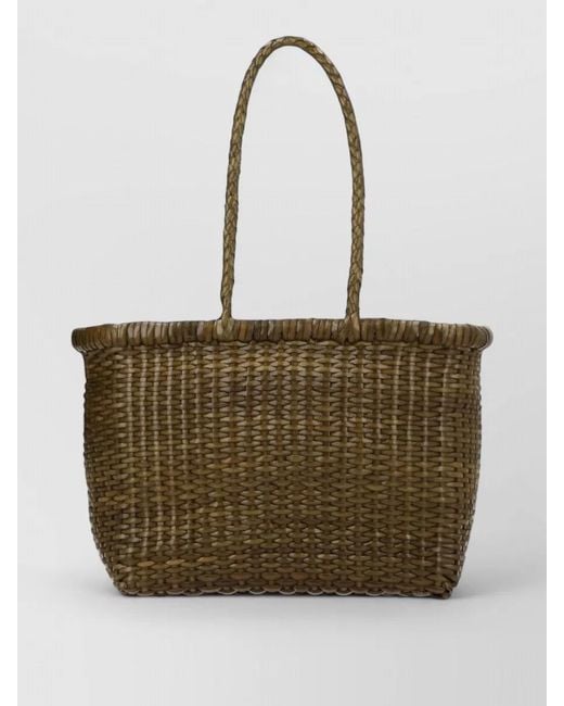 Dragon Diffusion Natural Na Na Leather Beach Bag