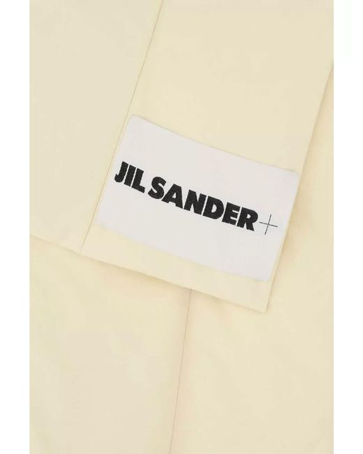 Jil Sander Natural Padded Rectangular Design Scarf for men