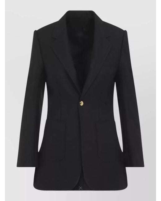 Céline Black Wool Mohair Suit Jacket