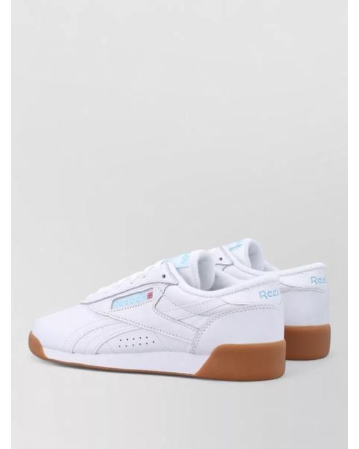 Reebok White Lace-Up Sneakers