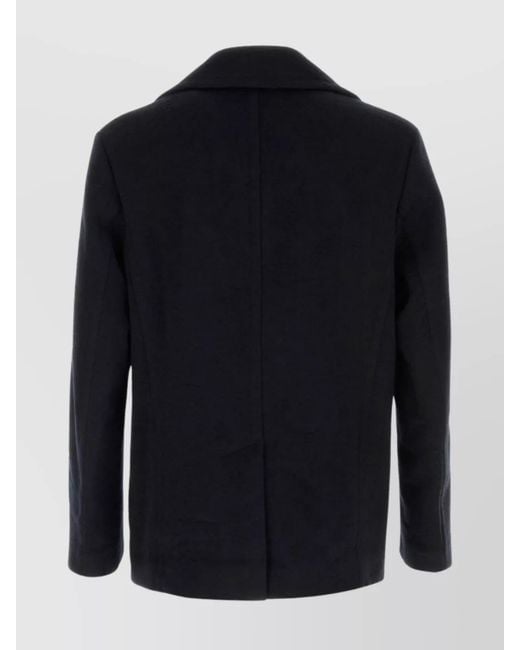 Etro Blue Wool Peacoat for men