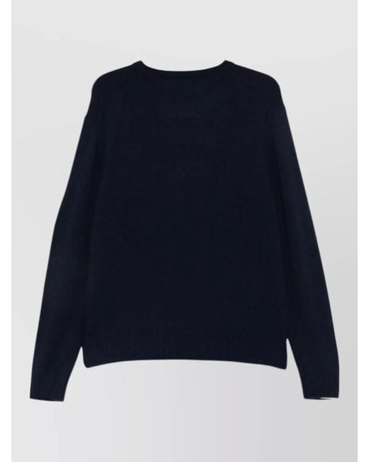 Aspesi Blue Wool Crewneck Jumper for men