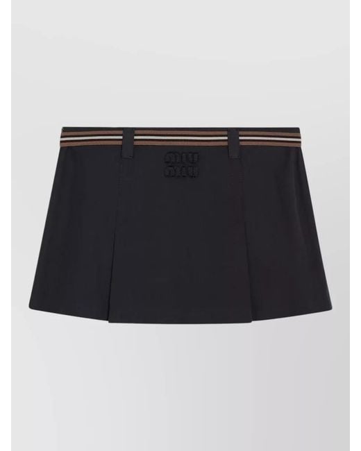 Miu Miu Black Mini Shorts