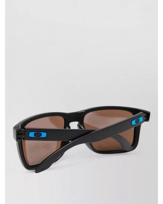 Oakley Blue Rectangular Square Frame Sunglasses Straight Arms
