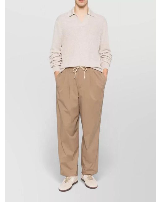 Tagliatore Natural Ribbed Cotton Jumper for men