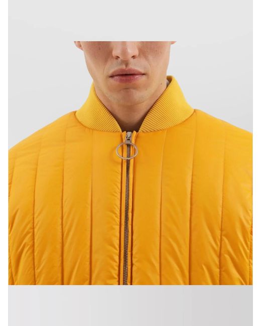 1989 STUDIO Orange Quilted Down Jacket for men