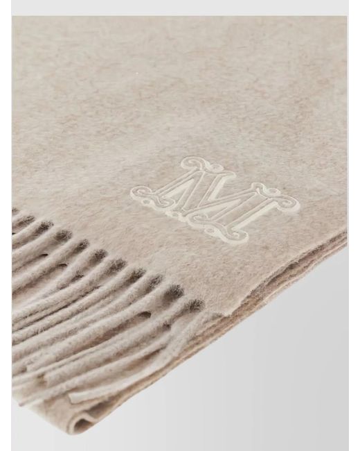 Max Mara Natural Cashmere Fringe Stole