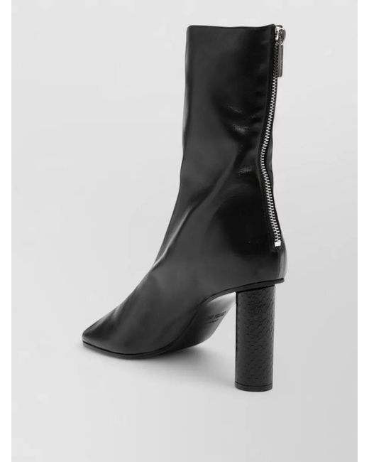 Paris Texas Black Alice Leather Ankle Boots Pointed Toe