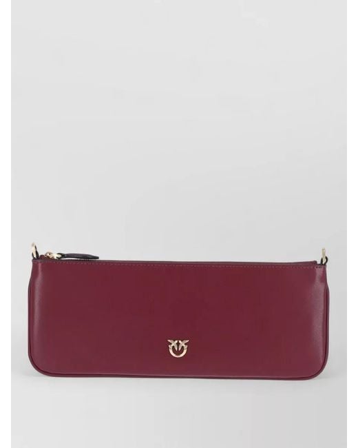 Pinko Purple Shoulder Clutch Bag Medium Size Strap