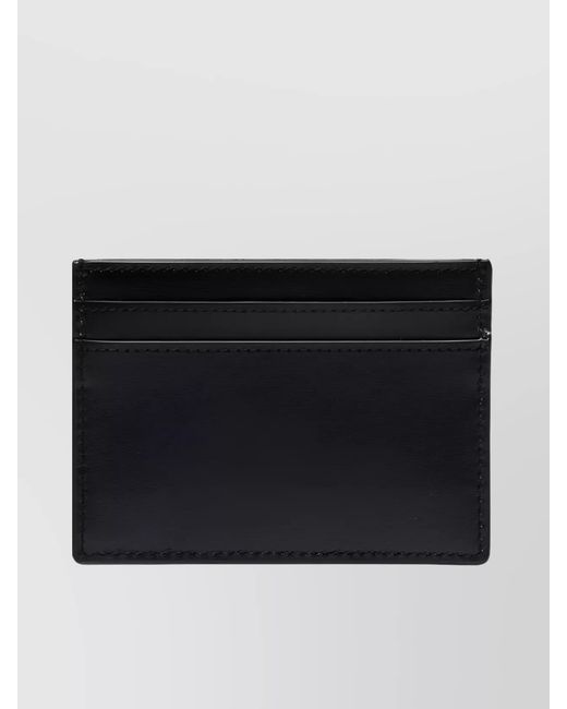 Saint Laurent Black Leather Card Holder for men
