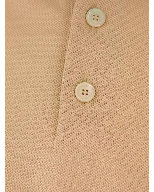Burberry Natural Cotton Polo Shirt