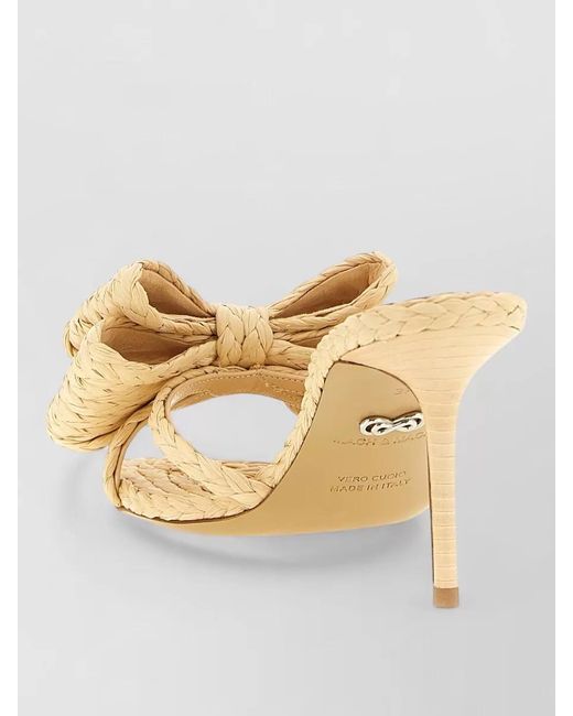 Mach & Mach Natural Raffia Mules