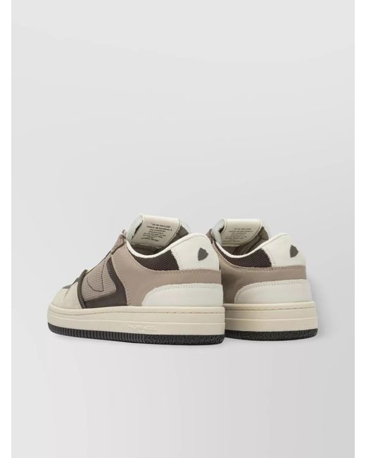 Philippe Model Natural Leather Low-Top Sneakers for men