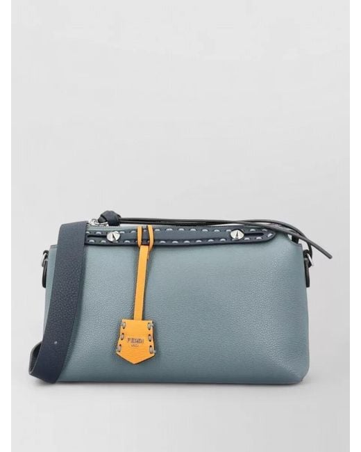 Fendi Blue By The Way Medium Leather Shoulder Bag