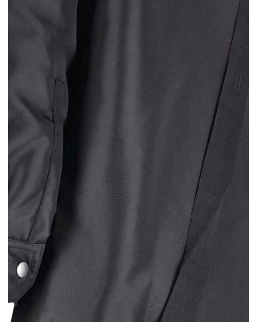 Rick Owens Black Concealed Zipfront Lightweight Jacket for men