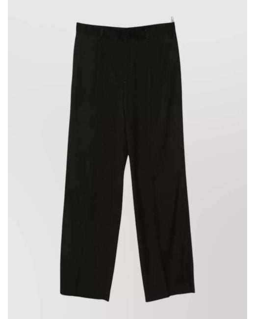 Lardini Black Attitude Wide Leg Tailored Trousers for men