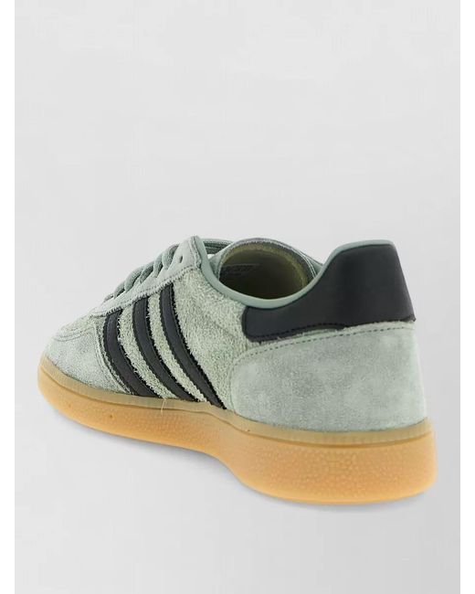 Adidas Originals Green Leather Low-Top Sneakers for men