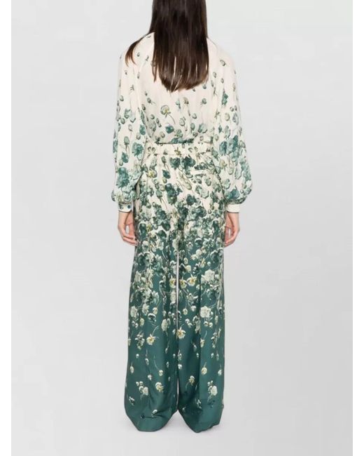 F.R.S For Restless Sleepers Green Floral Print Relaxed Lounge Trousers