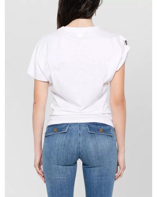 Seafarer White Estephan T Shirt Metal Detail Round Neck